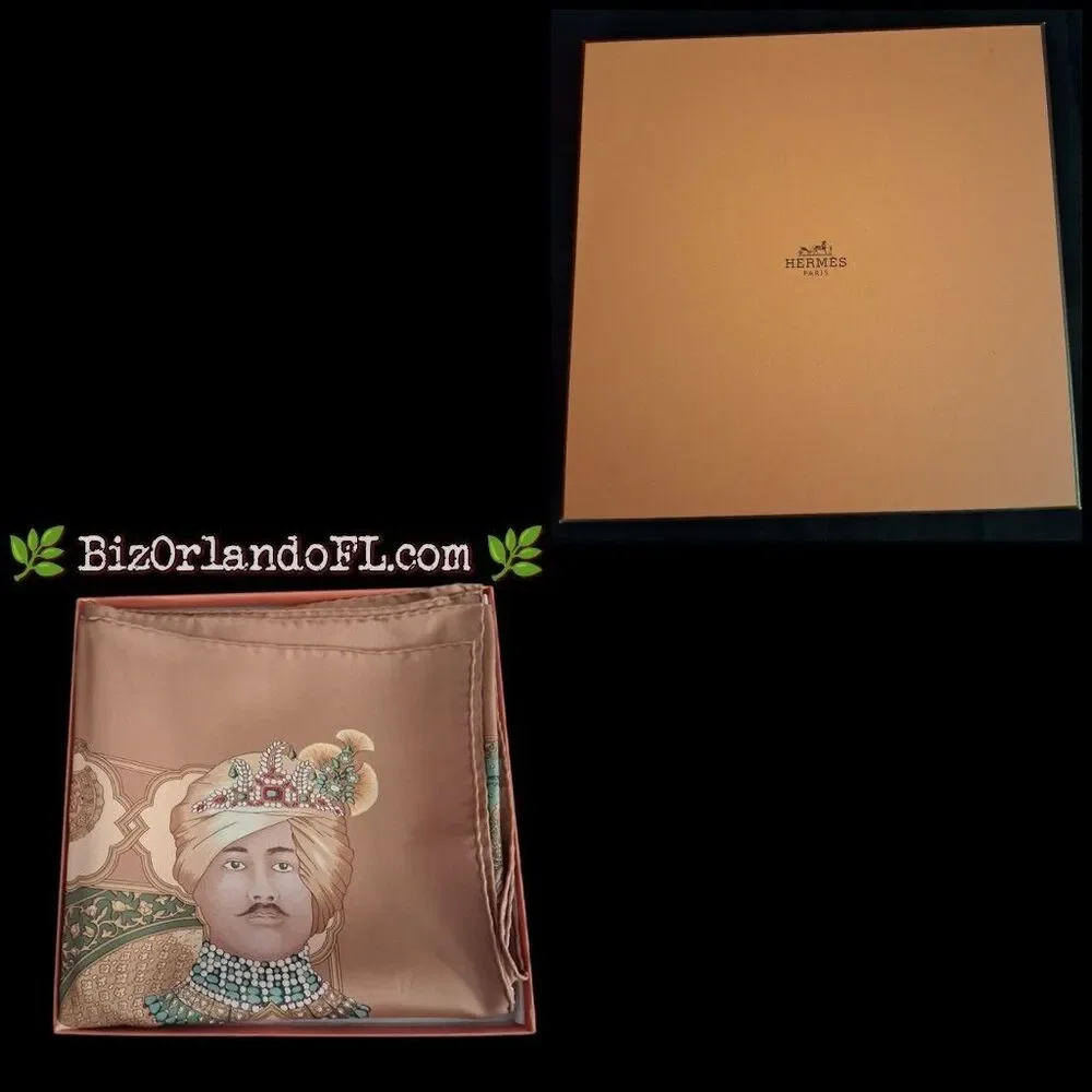 Hermès Splendeur des Maharajas Silk Twill Scarf (Catherine Baschet 1st Edition)